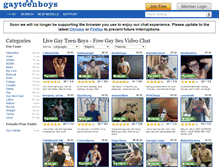 Tablet Screenshot of gayteenboys.com